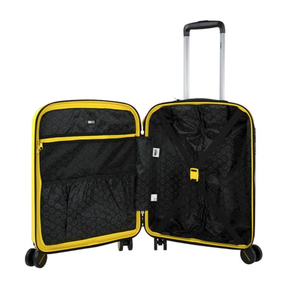 Mala de Cabine / Trolley 55cm 4 Rodas Smiley Originals Amarelo/Preto | Ref. 237.18015002 Mala de Cabine / Trolley 55cm 4 Rodas Smiley Originals Amarelo/Preto | Ref. 237.18015002