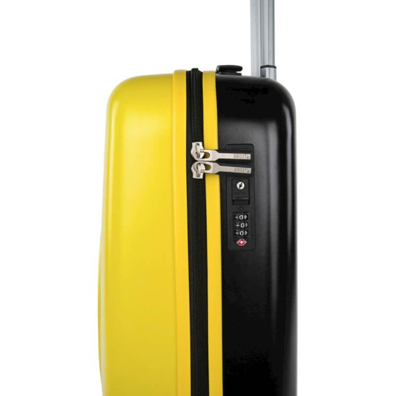 Mala de Cabine / Trolley 55cm 4 Rodas Smiley Originals Amarelo/Preto | Ref. 237.18015002 Mala de Cabine / Trolley 55cm 4 Rodas Smiley Originals Amarelo/Preto | Ref. 237.18015002