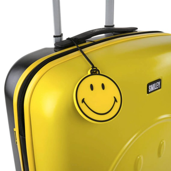 Mala de Cabine / Trolley 55cm 4 Rodas Smiley Originals Amarelo/Preto | Ref. 237.18015002 Mala de Cabine / Trolley 55cm 4 Rodas Smiley Originals Amarelo/Preto | Ref. 237.18015002