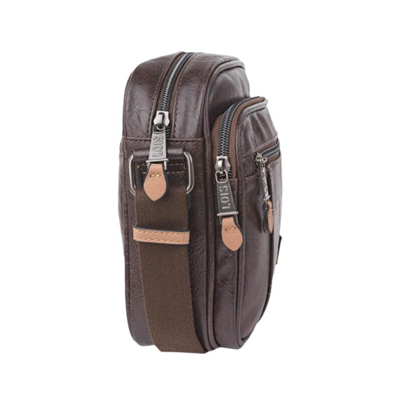 Bolsa de Tiracolo c/ Bolso Frontal Lois WARREN Castanha | Ref. 237.31731902