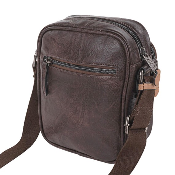 Bolsa de Tiracolo c/ Bolso Frontal Lois WARREN Castanha | Ref. 237.31731902