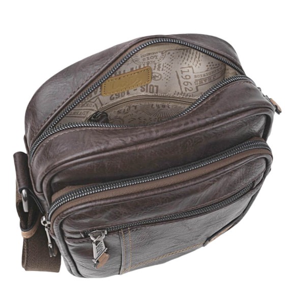 Bolsa de Tiracolo c/ Bolso Frontal Lois WARREN Castanha | Ref. 237.31731902