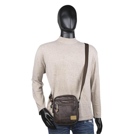 Bolsa de Tiracolo c/ Bolso Frontal Lois WARREN Castanha | Ref. 237.31731902