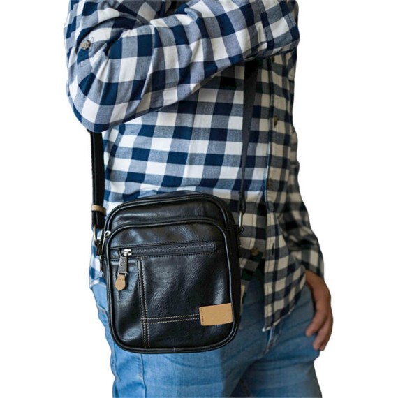 Bolsa de Tiracolo c/ Bolso Frontal Lois WARREN Preta | Ref. 237.31731901