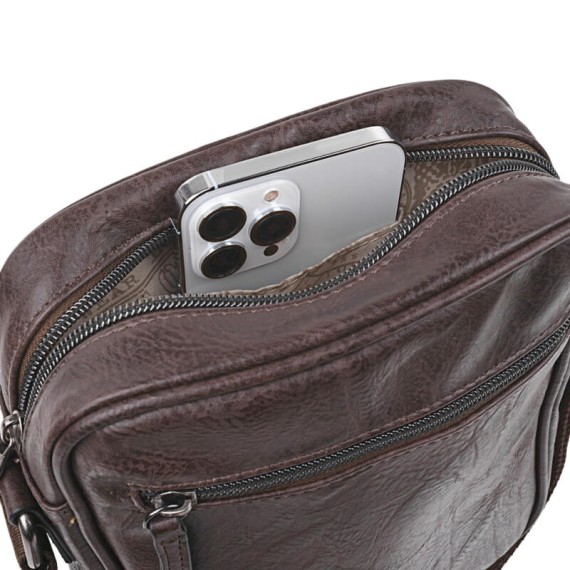 Bolsa de Tiracolo c/ Pala Lois WARREN Castanha | Ref. 237.31732102