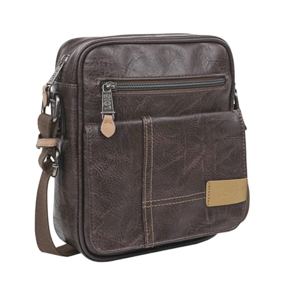 Bolsa de Tiracolo c/ Pala Lois WARREN Castanha | Ref. 237.31732102