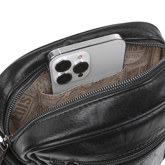 Bolsa de Tiracolo c/ Pala Lois WARREN Preta | Ref. 237.31732101