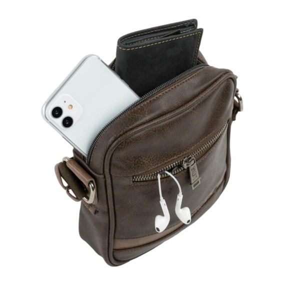 Bolsa de Tiracolo para Homem Lois GRANT Castanha | Ref. 237.31021602
