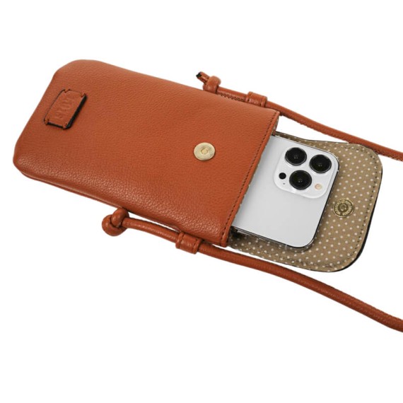 Bolsa de Tiracolo para Telemóvel Lois KEITH Conhaque | Ref. 237.31742102 Bolsa de Tiracolo para Telemóvel Lois KEITH Conhaque | Ref. 237.31742102