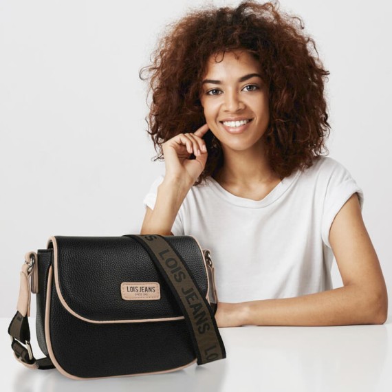 Mala de Senhora para Tiracolo Lois CHANDLER Preta | Ref. 237.31938504