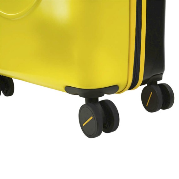 Mala de Viagem / Trolley Grande 78cm 4 Rodas Smiley Originals Amarelo/Preto | Ref. 237.18017002
