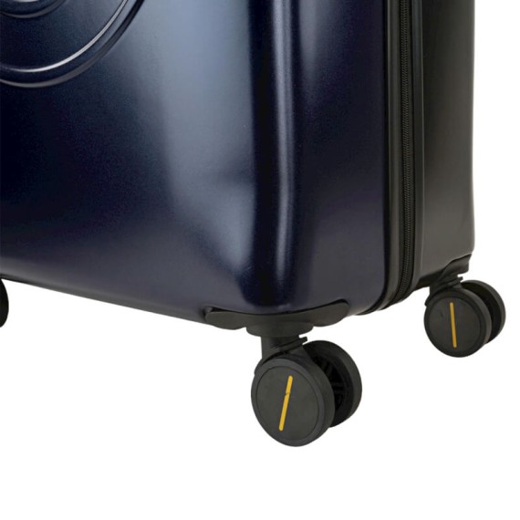 Mala de Viagem / Trolley Grande 78cm 4 Rodas Smiley Originals Azul/Preto | Ref. 237.18017001