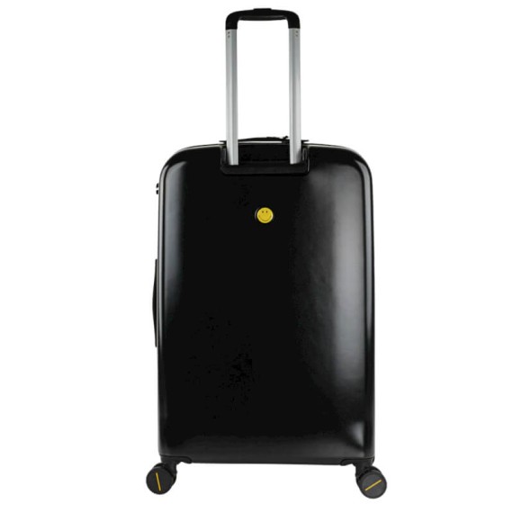 Mala de Viagem / Trolley Grande 78cm 4 Rodas Smiley Originals Azul/Preto | Ref. 237.18017001