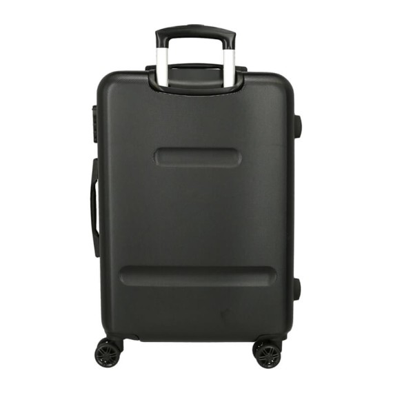 Mala de Viagem / Trolley Médio 65cm 4 Rodas Avengers HEROES Preta | Ref. 186.4961221