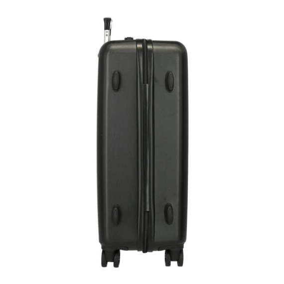 Mala de Viagem / Trolley Médio 65cm 4 Rodas Avengers HEROES Preta | Ref. 186.4961221