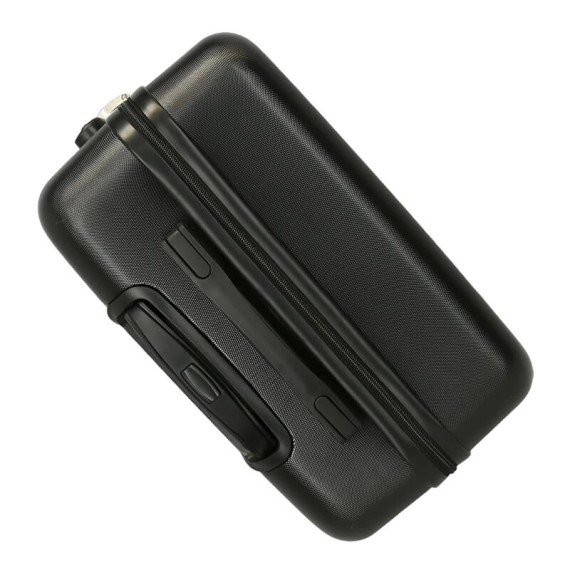 Mala de Viagem / Trolley Médio 65cm 4 Rodas Avengers HEROES Preta | Ref. 186.4961221