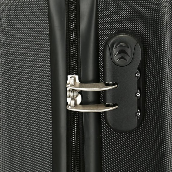 Mala de Viagem / Trolley Médio 65cm 4 Rodas Avengers HEROES Preta | Ref. 186.4961221