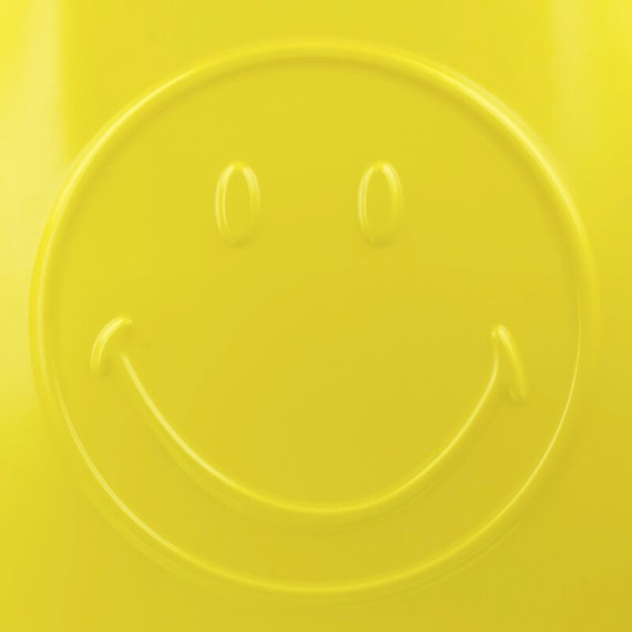 Mala de Viagem / Trolley Médio 68cm 4 Rodas Smiley Originals Amarelo/Preto | Ref. 237.18016002