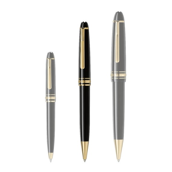 Ballpoint MONTBLANC Meisterstück Revestida a Ouro Preta | Ref. 238.132453