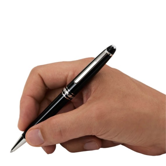 Ballpoint Montblanc Meisterstück Revestida de Platina Preta | Ref. 238.132446