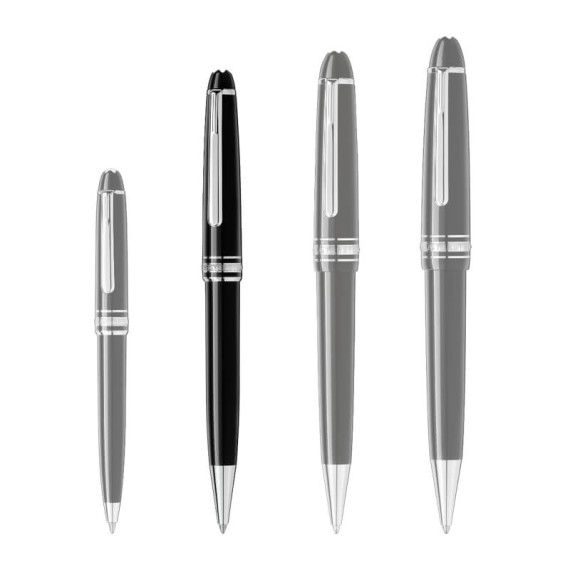 Ballpoint Montblanc Meisterstück Revestida de Platina Preta | Ref. 238.132446
