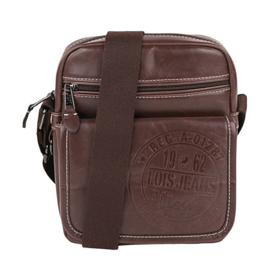 Bolsa de Tiracolo c/ Bolso Frontal Lois DESERT Castanha | Ref. 237.4022001