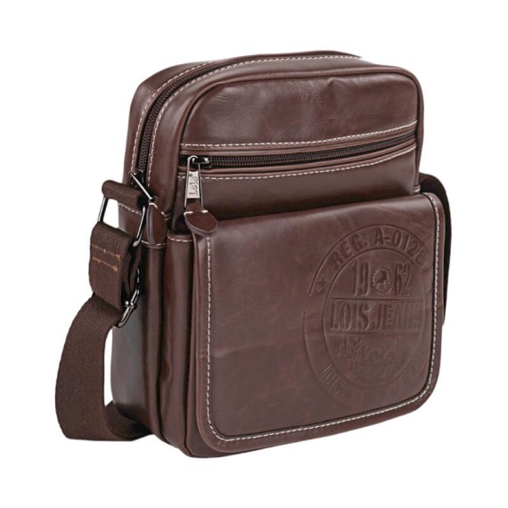Bolsa de Tiracolo c/ Bolso Frontal Lois DESERT Castanha | Ref. 237.4022001