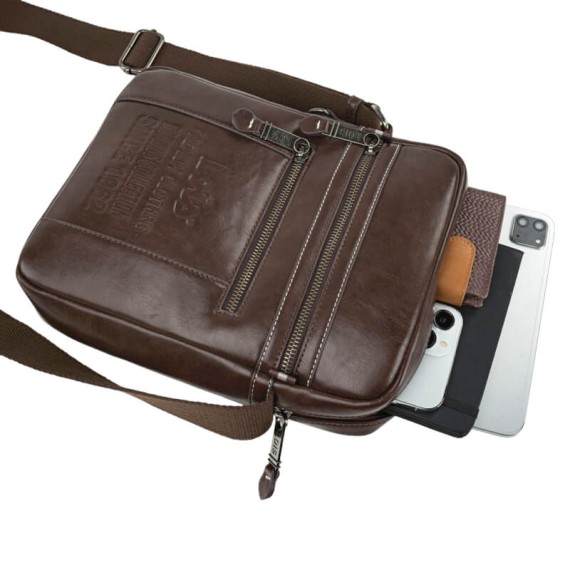 Bolsa de Tiracolo Porta Tablet Lois ALVORD Castanha | Ref. 237.32032602