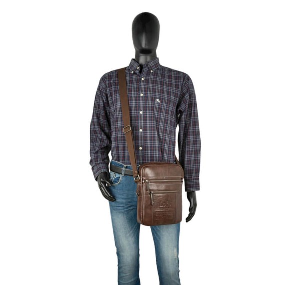 Bolsa de Tiracolo Porta Tablet Lois ALVORD Castanha | Ref. 237.32032602