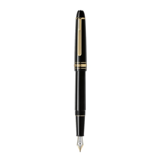 Caneta-tinteiro MONTBLANC (F) Meisterstück Classique Revestida Ouro Preta | Ref. 238.132463