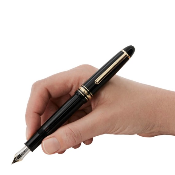 Caneta-tinteiro MONTBLANC (M) Meisterstück Revestida Ouro LeGrand Preta | Ref. 238.132460