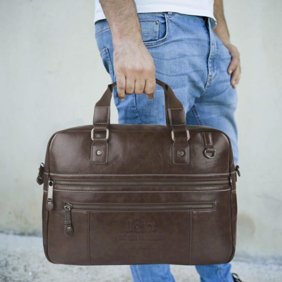 Pasta para Portátil 15.6” Lois ALVORD Castanha | Ref. 237.32034002