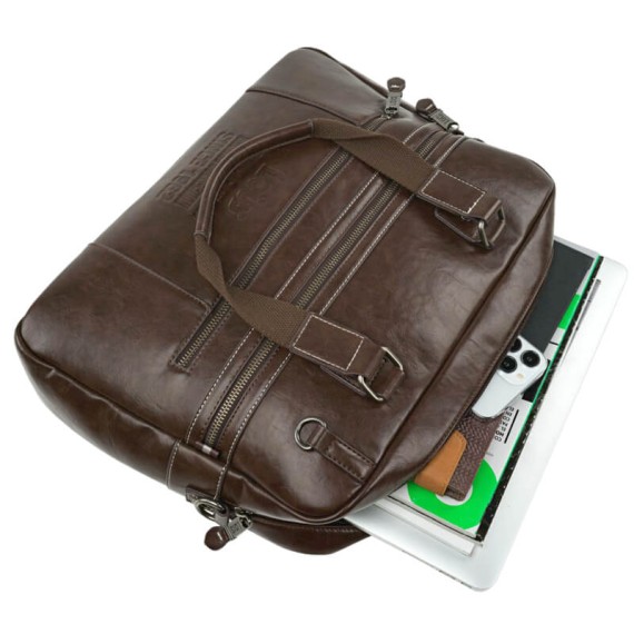 Pasta para Portátil 15.6” Lois ALVORD Castanha | Ref. 237.32034002