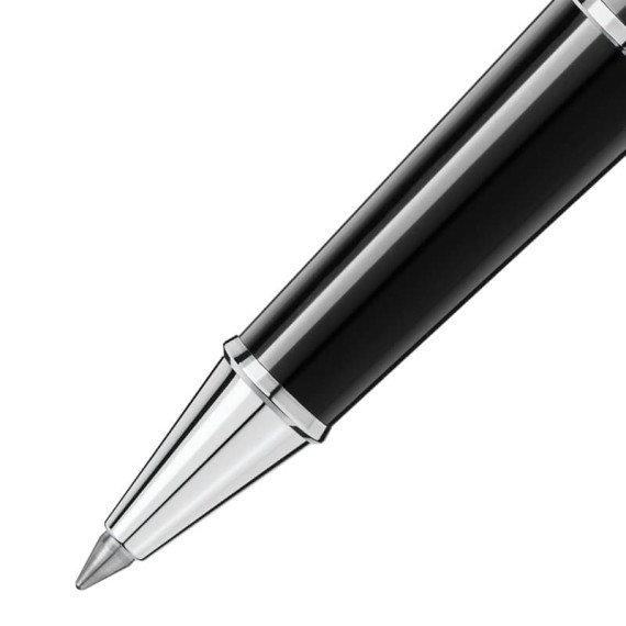 Rollerball Montblanc Meisterstück Revestida de Platina Preta | Ref. 238.132445 Rollerball Montblanc Meisterstück Revestida de Platina Preta | Ref. 238.132445