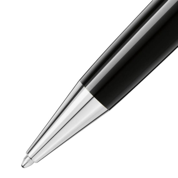 Ballpoint MONTBLANC Meisterstück Revestida Platina Midsize Preta | Ref. 238.132491 Ballpoint MONTBLANC Meisterstück Revestida Platina Midsize Preta | Ref. 238.132491