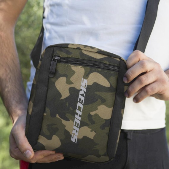 Bolsa de Tiracolo SKECHERS S1218 Camuflado Cinza | Ref. 237.S121802