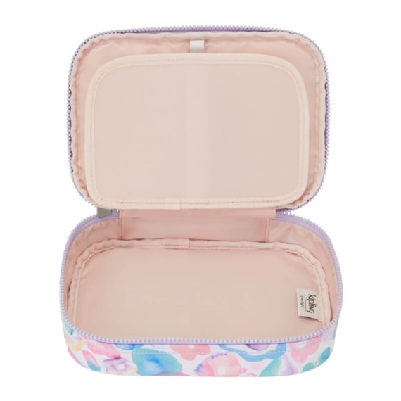 Estojo Escolar KIPLING 100 Pens Aqua Flowers | Ref. 187.40KI60022FW