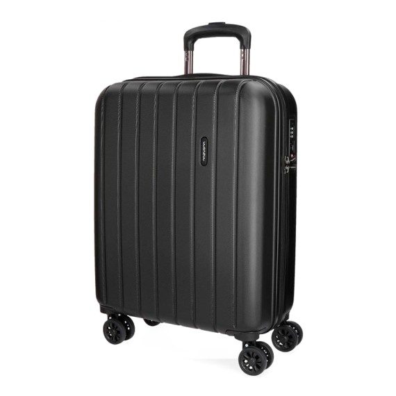 Mala de Cabine / Trolley 55cm 4 Rodas MOVOM Wood Preto | Ref. 186.5319461A