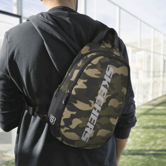 Mochila de Traçar SKECHERS S1219 Camuflado Cinza | Ref. 237.S121902