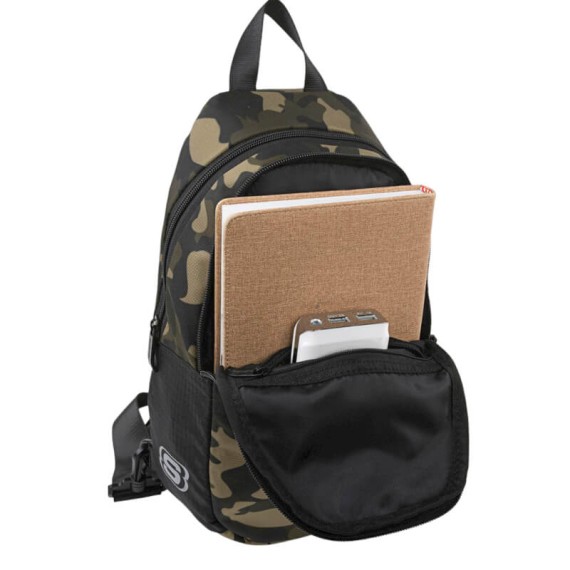 Mochila de Traçar SKECHERS S1219 Camuflado Cinza | Ref. 237.S121902