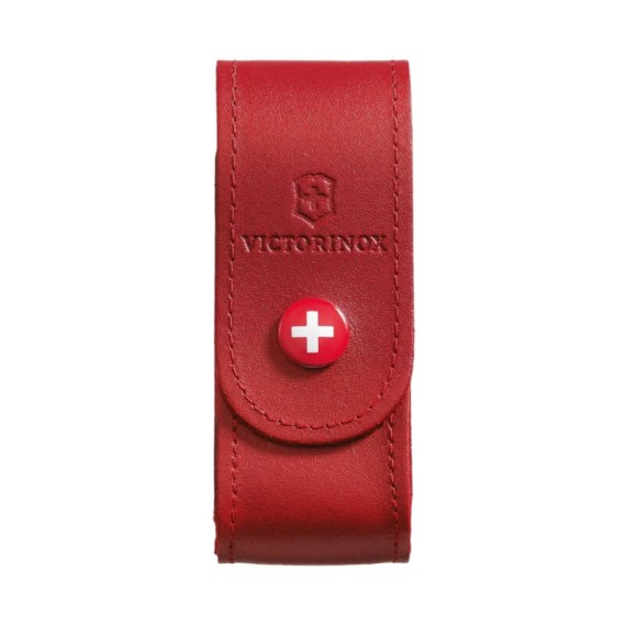 Bolsa para Canivete Pele BCV12 VICTORINOX Vermelha | Ref. 320.40520.1