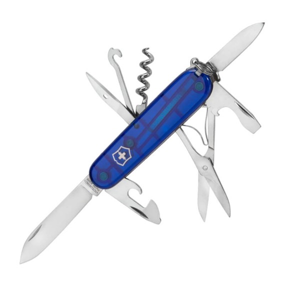 Canivete 91mm VICTORINOX Climber SliverTech Azul Translúcido | Ref. 320.13703.T2