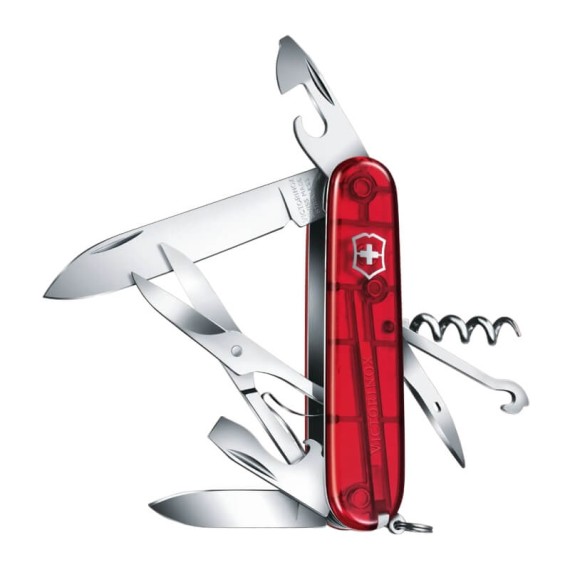 Canivete 91mm VICTORINOX Climber SliverTech Vermelho Translúcido | Ref. 320.13703.T