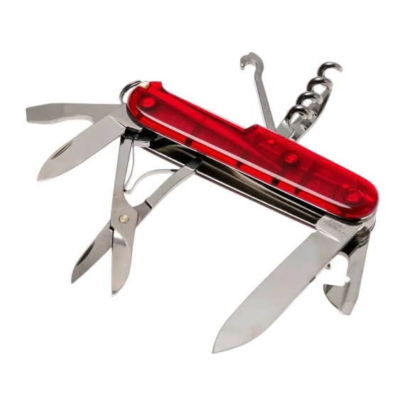 Canivete 91mm VICTORINOX Climber SliverTech Vermelho Translúcido | Ref. 320.13703.T