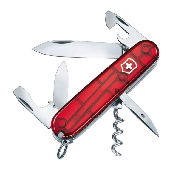Canivete 91mm VICTORINOX Spartan 1.3603.T Vermelho Translúcido | Ref. 320.13603.T