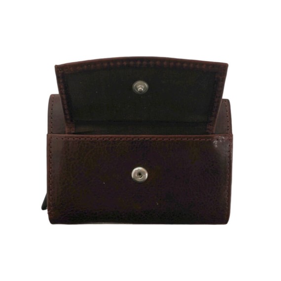 Carteira P.Cartões c/ Ejetor e P. Moedas RFID DIPELLE 1806 Castanha | Ref. 254.DP1806C