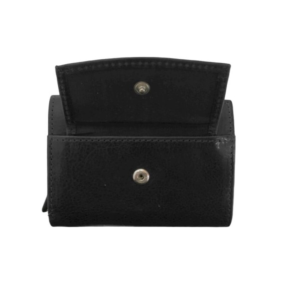 Carteira P.Cartões c/ Ejetor e P. Moedas RFID DIPELLE 1806 Preta | Ref. 254.DP1806P