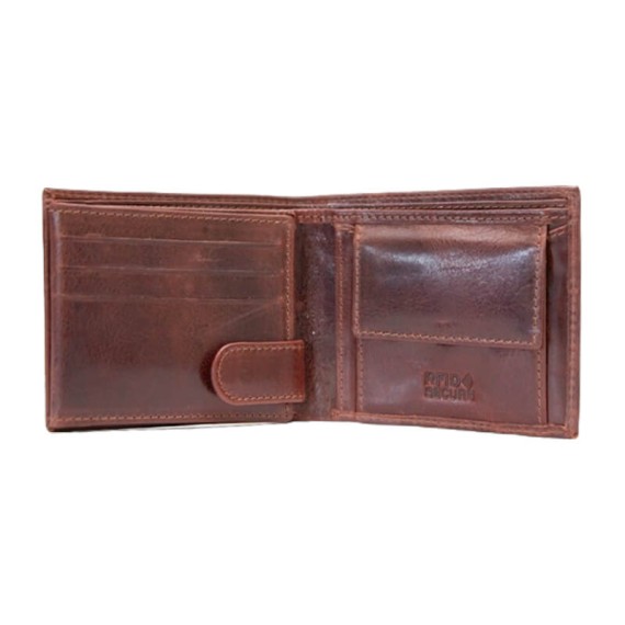 Carteira Documentos c/ P. Moedas RFID DIPELLE 1805 Castanha | Ref. 254.DP1805C