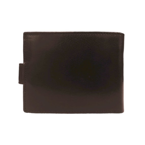 Carteira Documentos c/ Porta-Moedas e Presilha RFID DIPELLE 1802 Castanha | Ref. 254.DP1802C