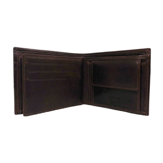 Carteira para Documentos c/ Porta-Moedas RFID DIPELLE 1801 Castanha | Ref. 254.DP1801C